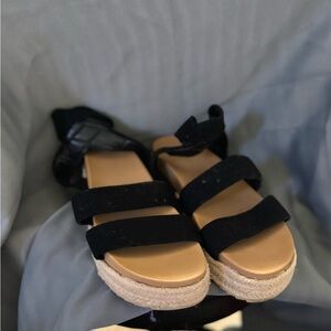 Black Strappy Sandals